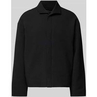 WON HUNDRED Jacke mit Abdeckleiste in Black, Größe 48 von WON HUNDRED