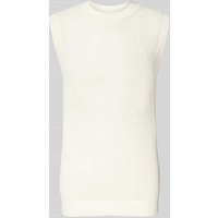 WON HUNDRED Slim Fit Pullunder in Strick-Optik in Weiss, Größe M von WON HUNDRED
