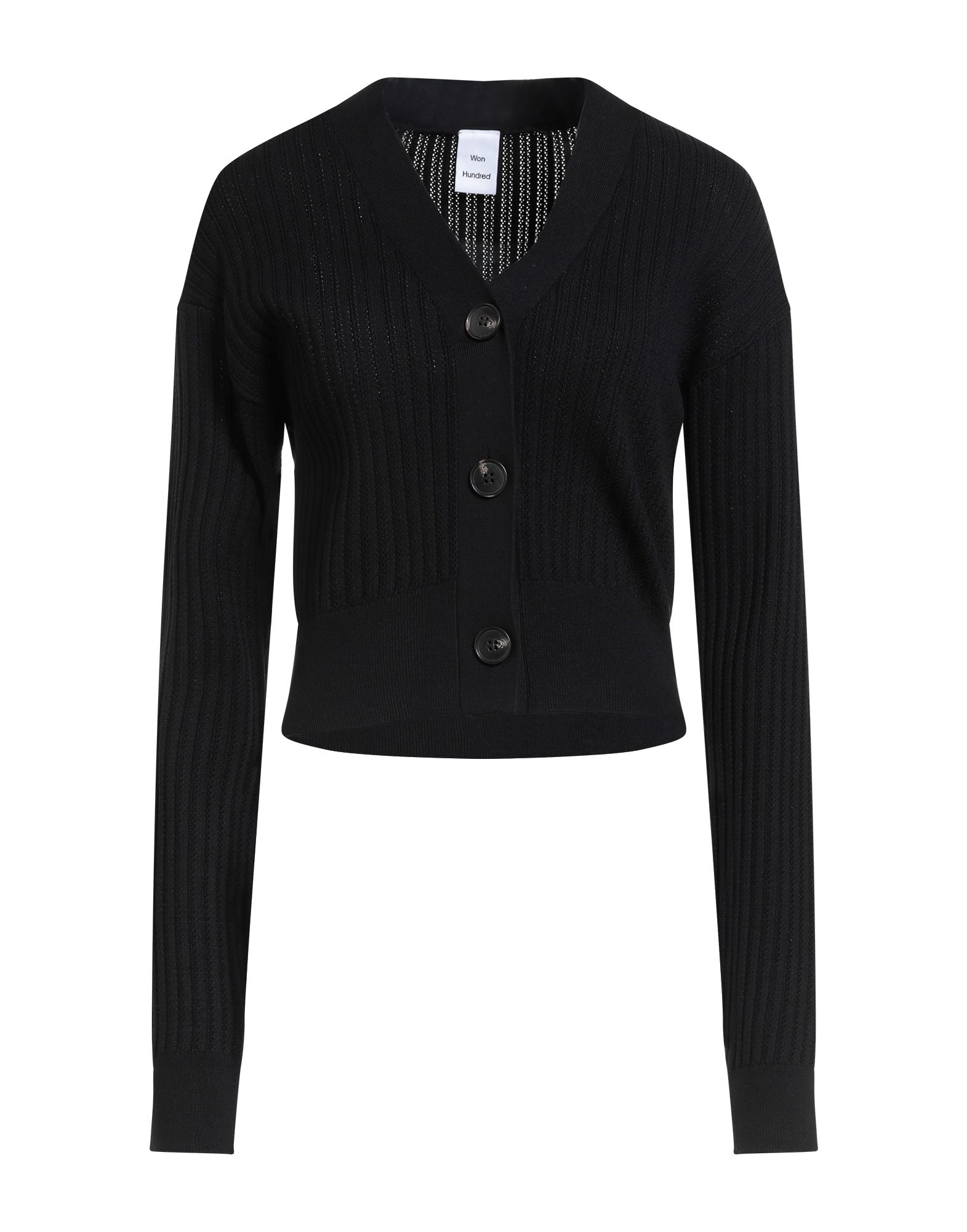 WON HUNDRED Strickjacke Damen Schwarz von WON HUNDRED