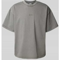 WON HUNDRED T-Shirt aus reiner Bio-Baumwolle in Mittelgrau, Größe M von WON HUNDRED