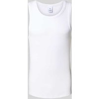 WON HUNDRED Tanktop in Feinripp-Optik in Weiss, Größe L von WON HUNDRED