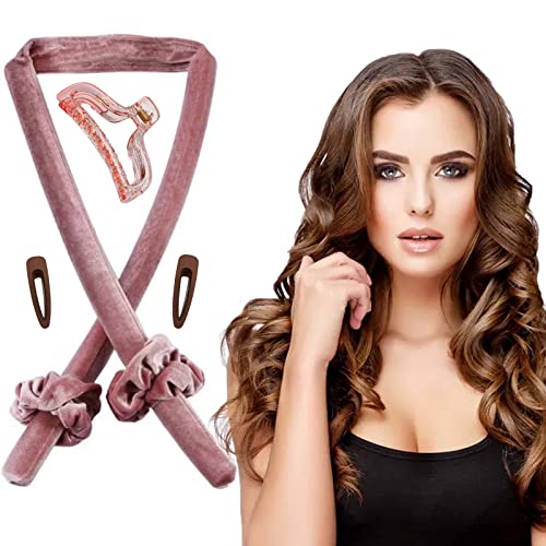 Heatless Curl Band WONIHANDS, Samt-Haar, rutschfester hitzefreier Lockenstab mit Haarnadel, Wellenbildung über Nacht, Locken ohne Hitze, Band für langes Haar, ScrunchiesGeschenk für Mädchen und Frauen Heatless Curl Band WONIHANDS, Samt-Haar, rutschfester hitzefreier Lockenstab mit Haarnadel, Wellenbildung über Nacht, Locken ohne Hitze, Band für langes Haar, ScrunchiesGeschenk für Mädchen und Frauen von WONIHANDS