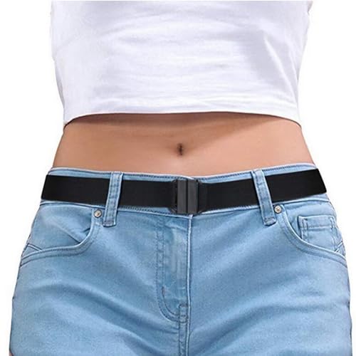WONOLO Elastischer, bequemer, unsichtbarer Gürtel für Jeans, keine Ausbuchtung, rutschfest, verstellbar, Schwarz , One size WONOLO Elastischer, bequemer, unsichtbarer Gürtel für Jeans, keine Ausbuchtung, rutschfest, verstellbar, Schwarz , One size von WONOLO