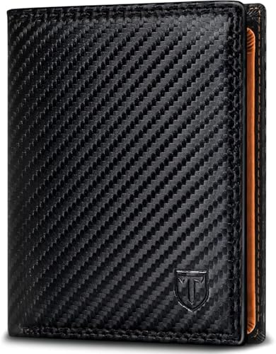 WONSEFOO Geldbörsen Herren, RFID-blockierende Leder Portmonee Herren mit 11 kartenetui, 1 Ausweisfenster & Fotofenster von WONSEFOO