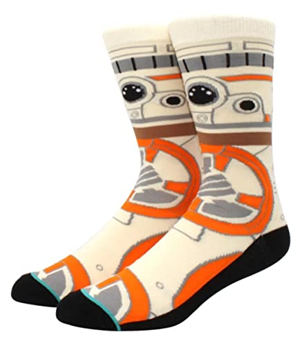 WOO GIRL Idol Socken - Darth Vader / R2D2 / Storm Trooper - Zuhause und als Hinkucker unterwegs für Star Wars Fans - Größe 37-45 (BB-8) von WOO GIRL