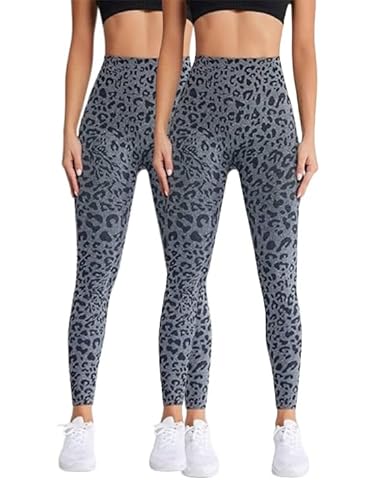 WOOD MEETS COLOR Frauen Yoga Leggings Hosen für Frauen High Waisted Workout Bottom für Fitness Enthusiasten 2er Pack (Black CK2429 L) von WOOD MEETS COLOR