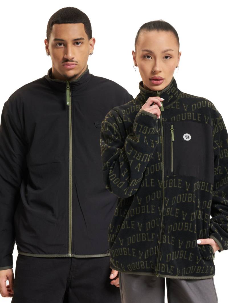 WOOD WOOD Jay Ivy Fleece mit Reißverschluss, schwarz, ivy aop von WOOD WOOD