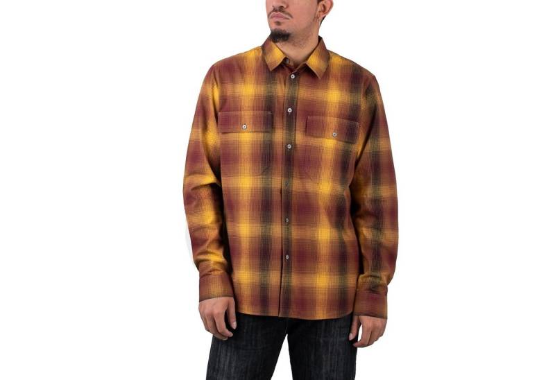 WOOD WOOD Langarmhemd Wood Wood Avenir Gradient Flannel Overshirt von WOOD WOOD