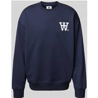 Wood Wood Oversized Sweatshirt aus Baumwolle in Marine, Größe XXL Wood Wood Oversized Sweatshirt aus Baumwolle in Marine, Größe XXL von Wood Wood