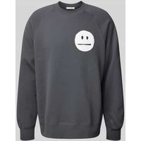 Wood Wood Oversized Sweatshirt mit Raglanärmeln in Mittelgrau, Größe M von Wood Wood