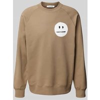 Wood Wood Oversized Sweatshirt mit Raglanärmeln in Mud, Größe XXL von Wood Wood