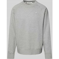 Wood Wood Oversized Sweatshirt mit Stehkragen in Hellgrau, Größe L Wood Wood Oversized Sweatshirt mit Stehkragen in Hellgrau, Größe L von Wood Wood