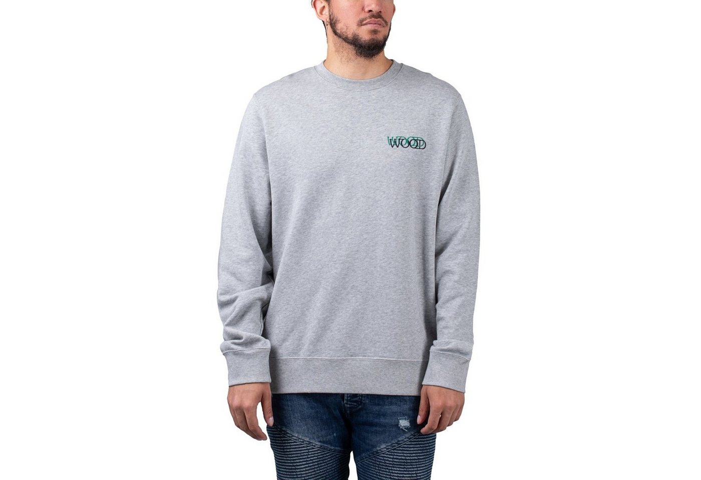 WOOD WOOD Sweater Wood Wood Hugh Logo Sweatshirt WOOD WOOD Sweater Wood Wood Hugh Logo Sweatshirt von WOOD WOOD