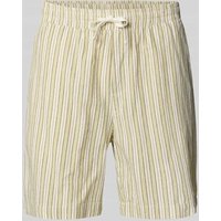 WOODBIRD Shorts mit elastischem Bund Modell 'Bommy' in Sand, Größe M von WOODBIRD