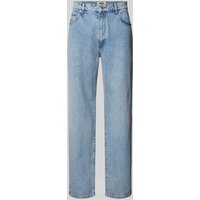 WOODBIRD Straight Leg Jeans im 5-Pocket-Design Modell 'LEROY' in Jeansblau, Größe 36/34 von WOODBIRD