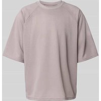 WOODBIRD T-Shirt im semitransparenten Design Modell 'Blake' in Flieder, Größe XXL von WOODBIRD
