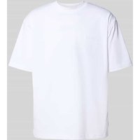 WOODBIRD T-Shirt mit Label-Stitching Modell 'Baine' in Weiss, Größe XXL von WOODBIRD