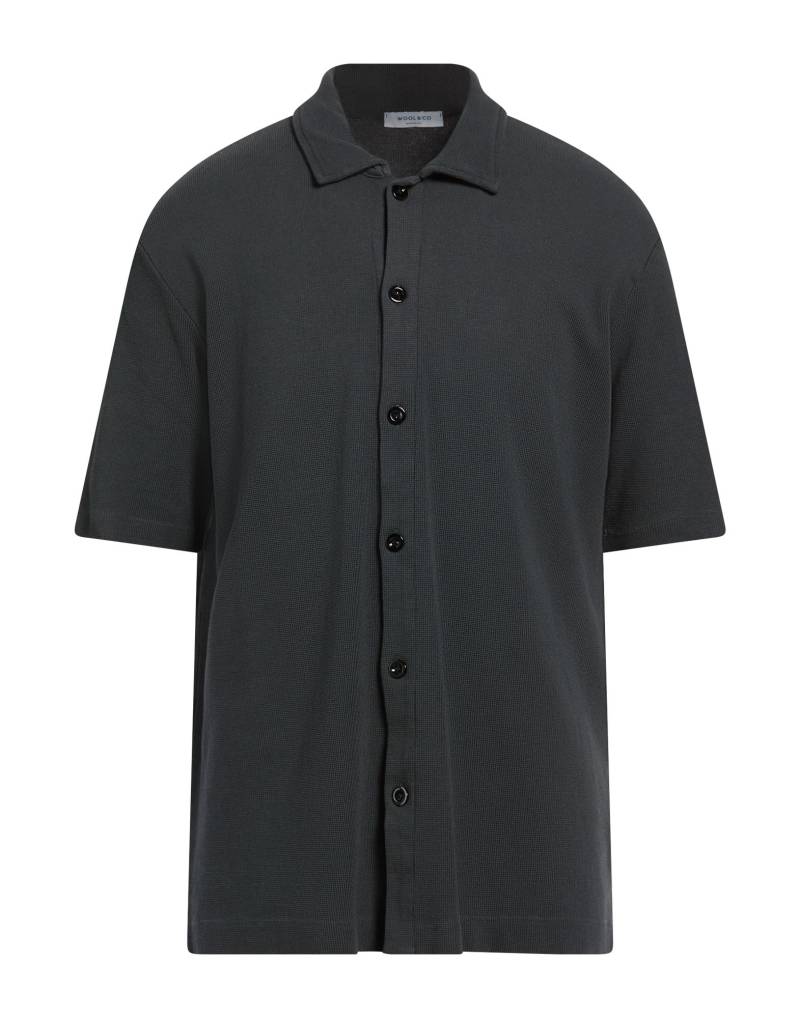 WOOL & CO Hemd Herren Braungrau von WOOL & CO