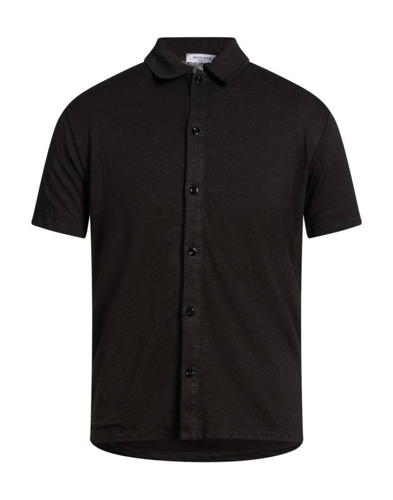 WOOL & CO Hemd Herren Schwarz von WOOL & CO