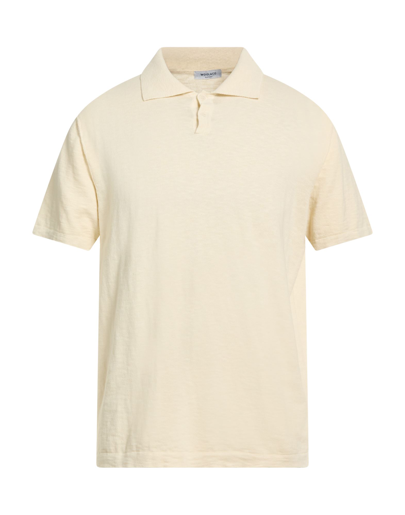 WOOL & CO Poloshirt Herren Cremeweiß von WOOL & CO