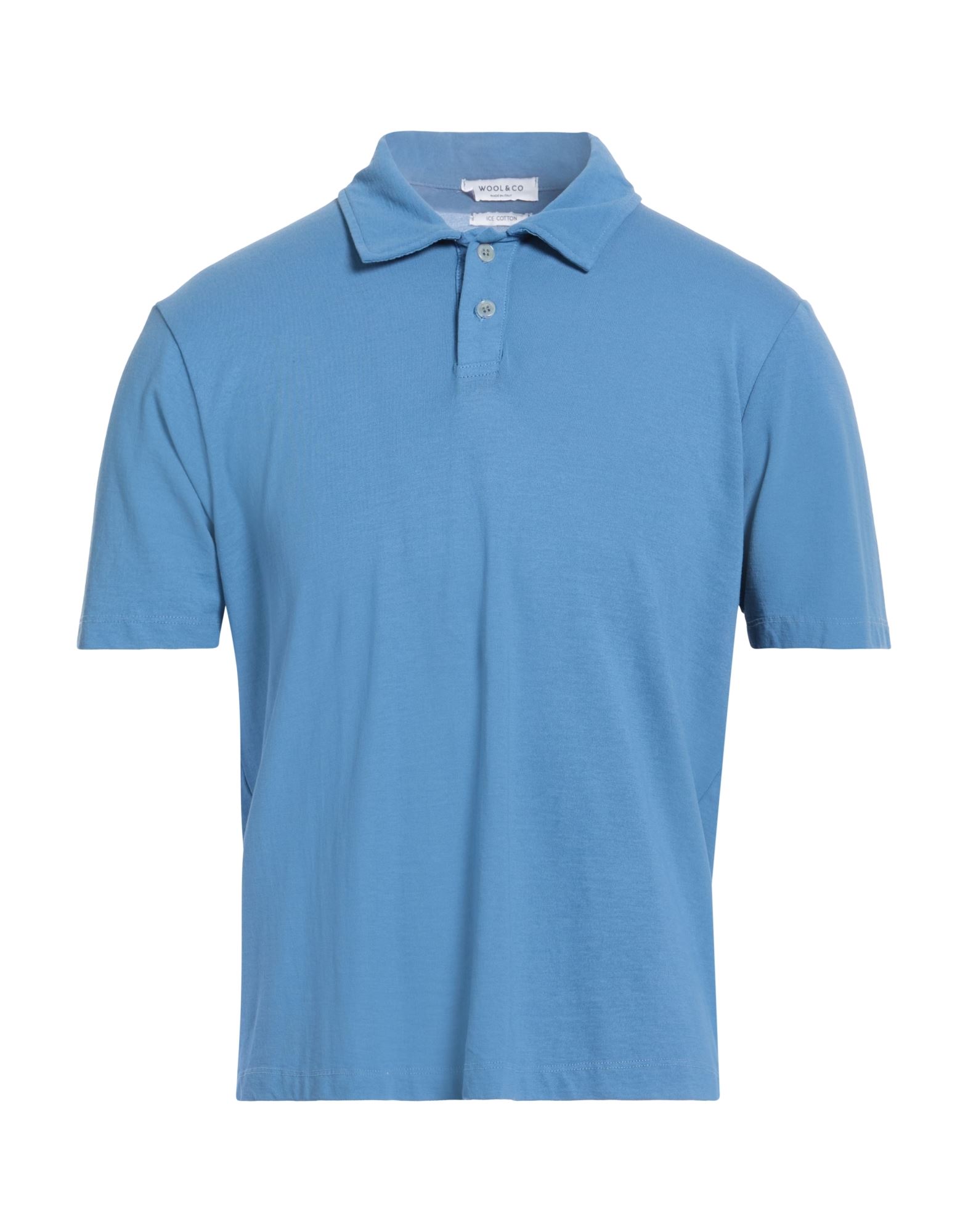 WOOL & CO Poloshirt Herren Hellblau von WOOL & CO