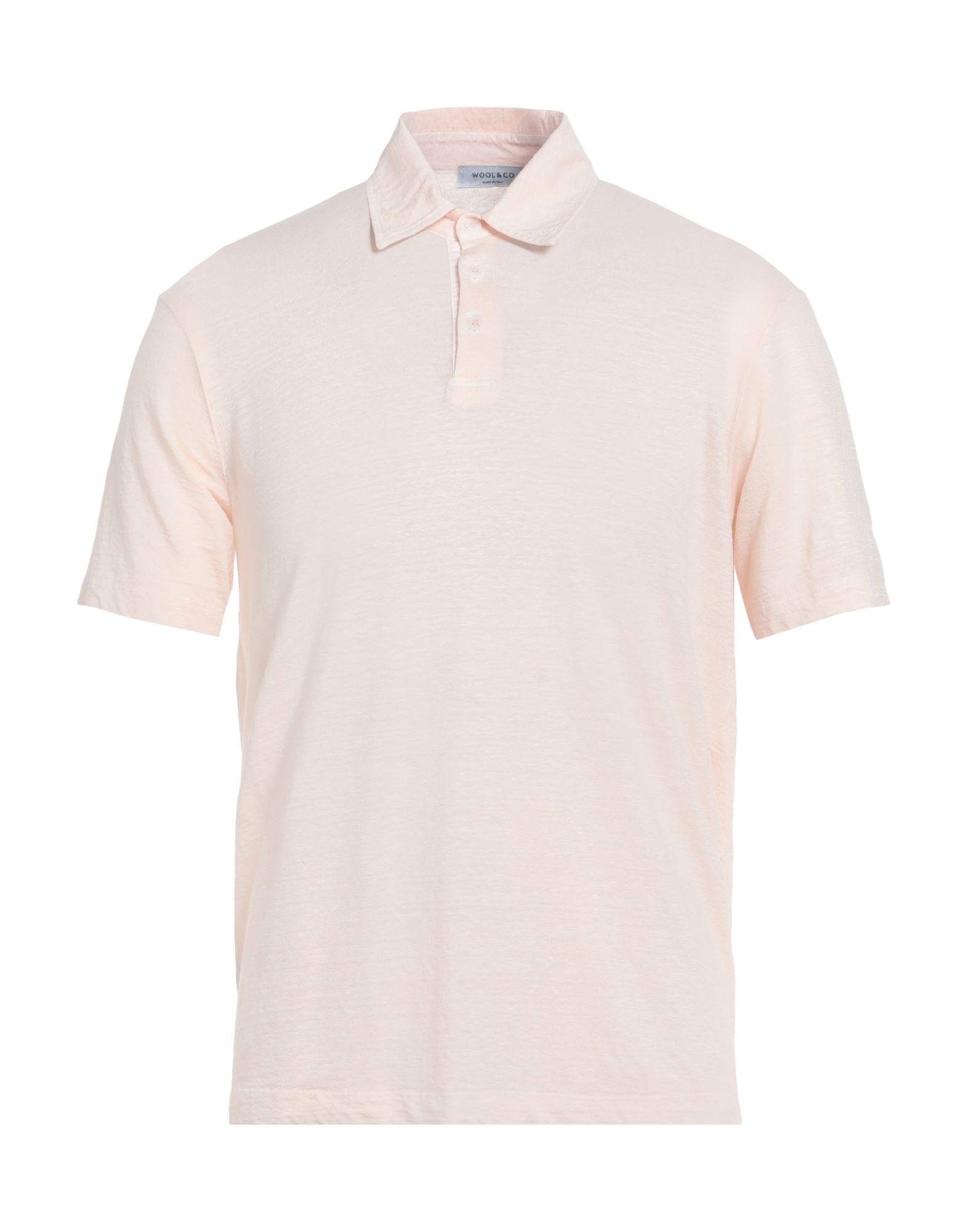 WOOL & CO Poloshirt Herren Hellrosa WOOL & CO Poloshirt Herren Hellrosa von WOOL & CO