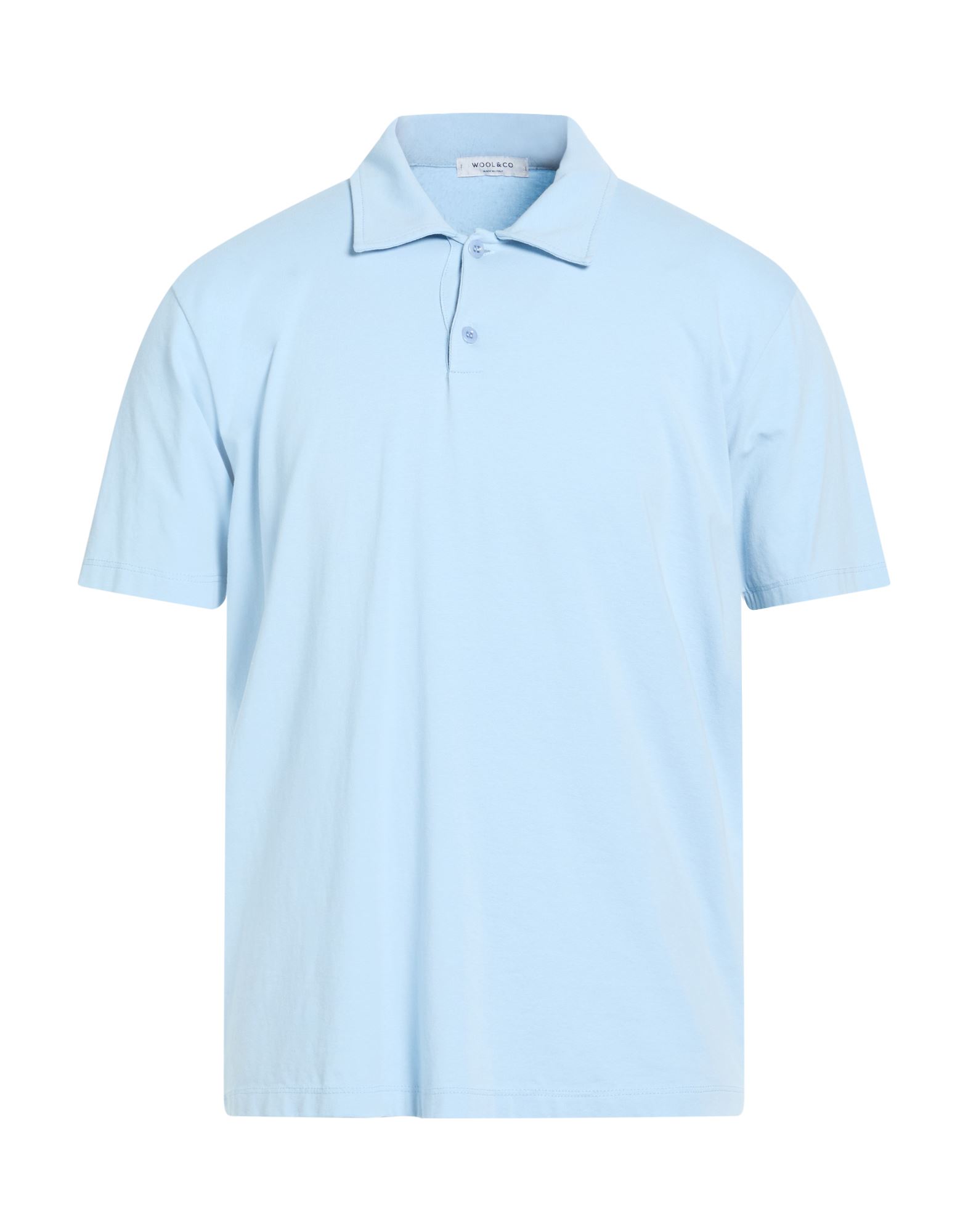 WOOL & CO Poloshirt Herren Himmelblau von WOOL & CO
