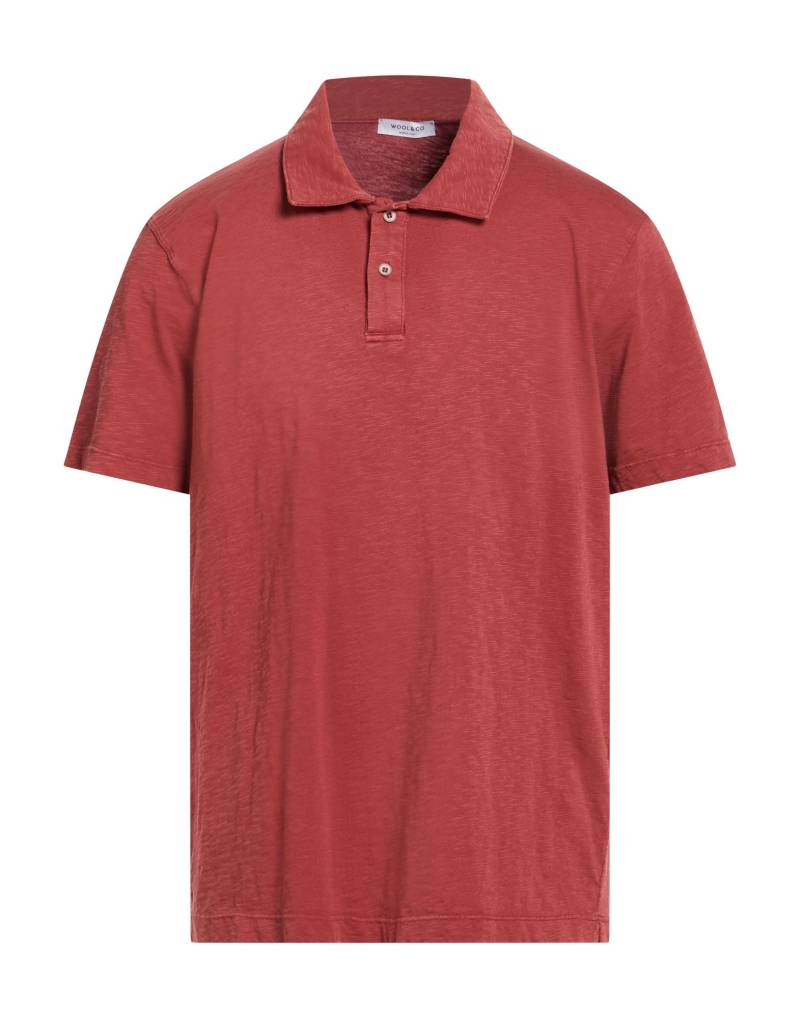 WOOL & CO Poloshirt Herren Lederfarben von WOOL & CO