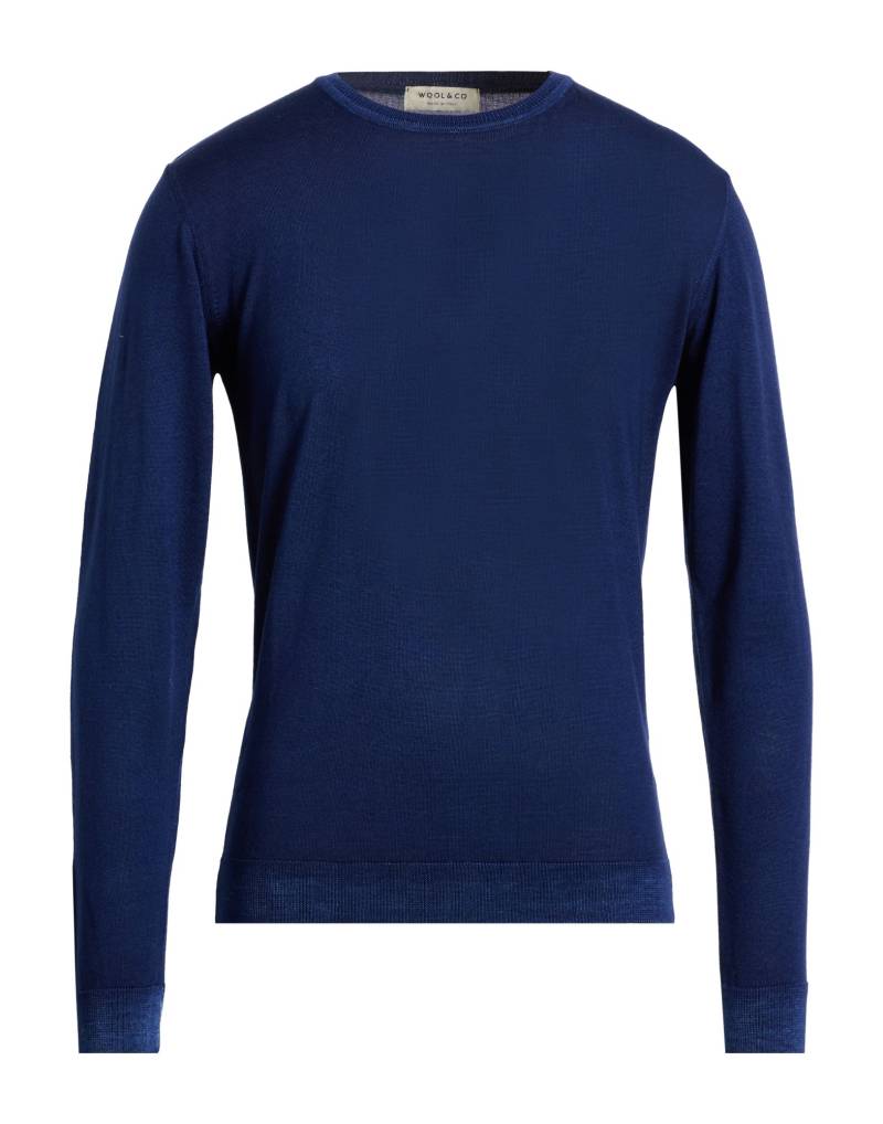 WOOL & CO Pullover Herren Blau von WOOL & CO