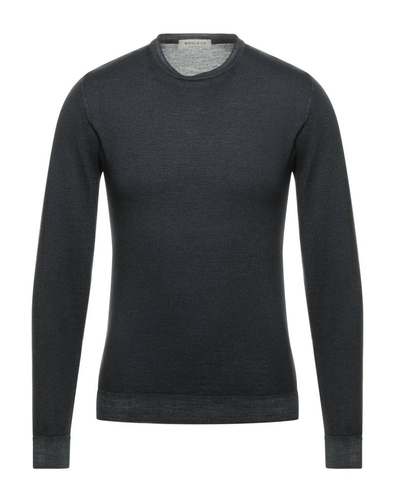 WOOL & CO Pullover Herren Braungrau von WOOL & CO