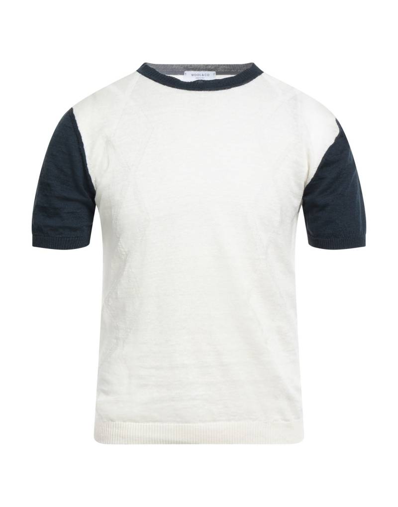 WOOL & CO Pullover Herren Cremeweiß von WOOL & CO