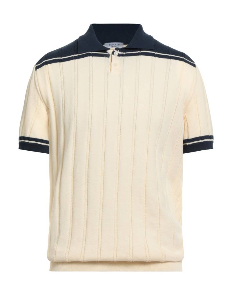 WOOL & CO Pullover Herren Cremeweiß von WOOL & CO