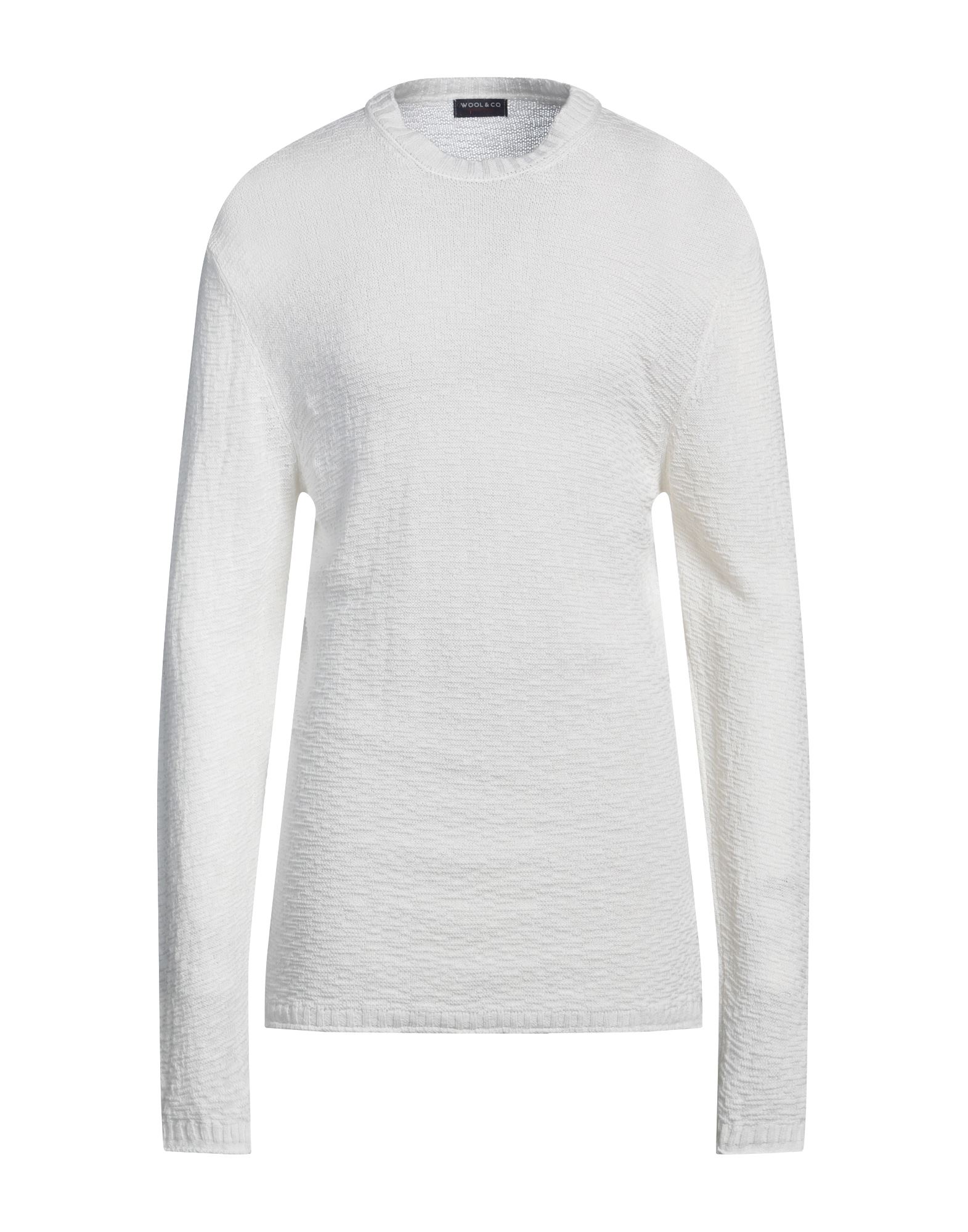 WOOL & CO Pullover Herren Cremeweiß WOOL & CO Pullover Herren Cremeweiß von WOOL & CO