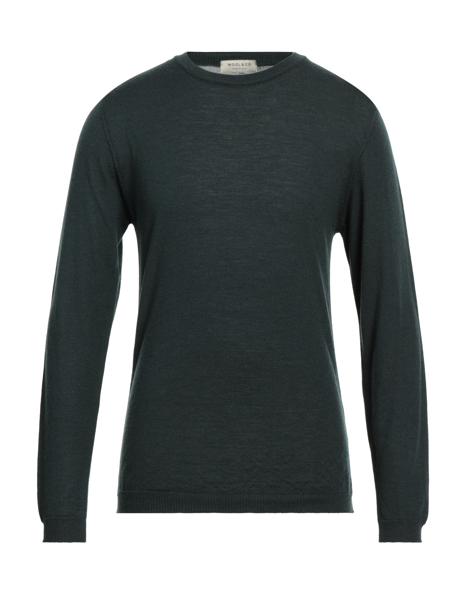 WOOL & CO Pullover Herren Dunkelgrün von WOOL & CO