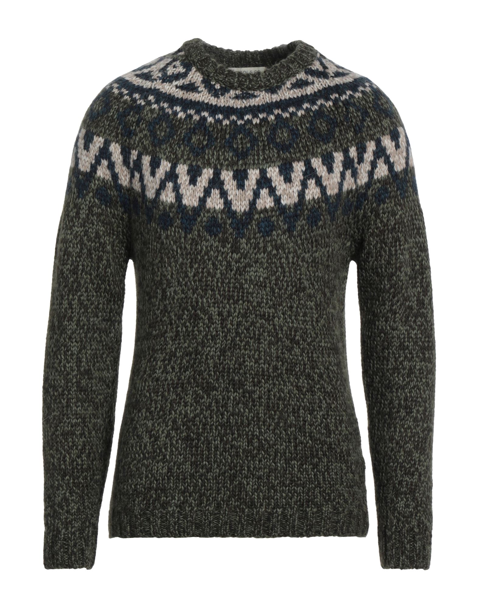 WOOL & CO Pullover Herren Dunkelgrün von WOOL & CO