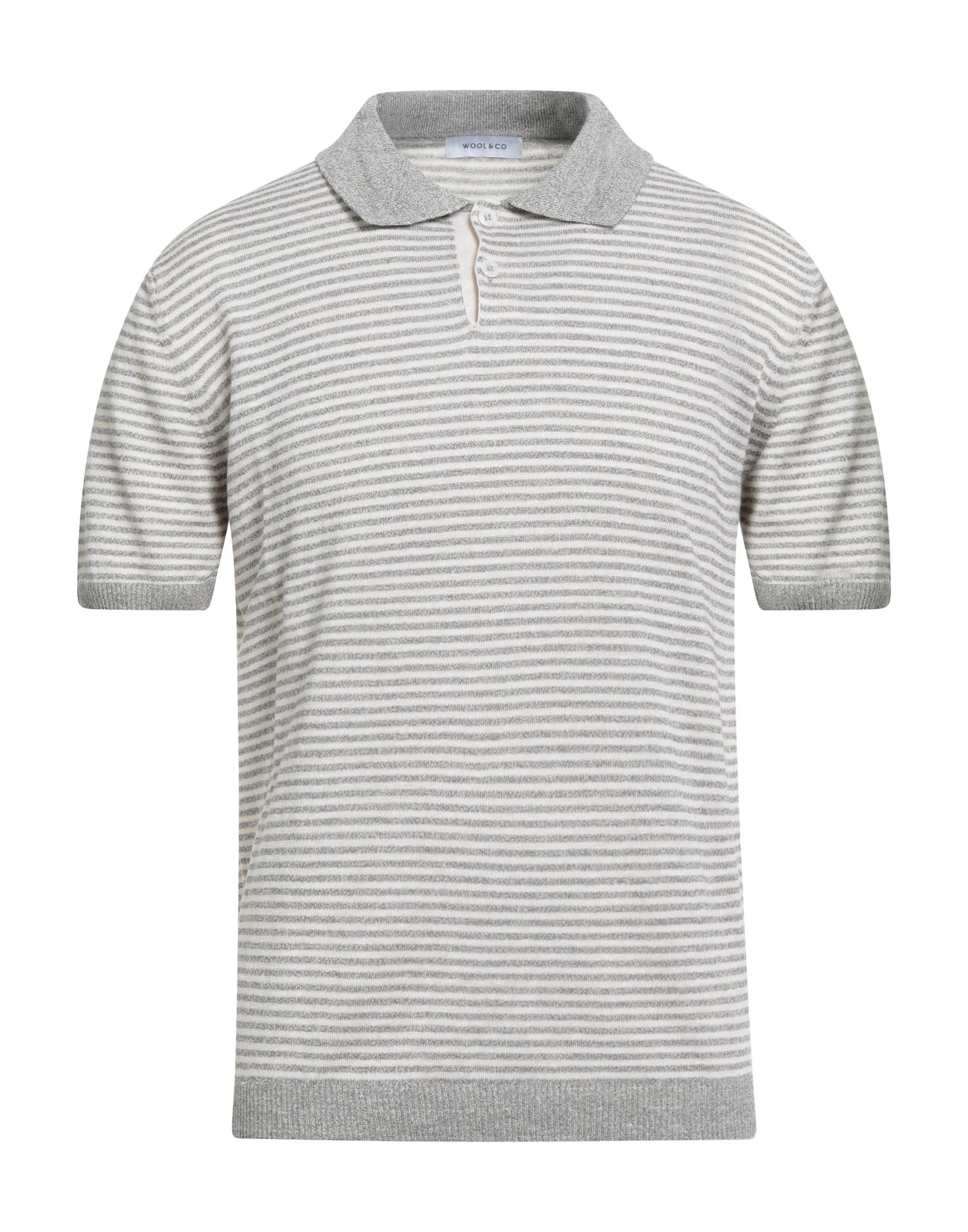 WOOL & CO Pullover Herren Hellgrau von WOOL & CO