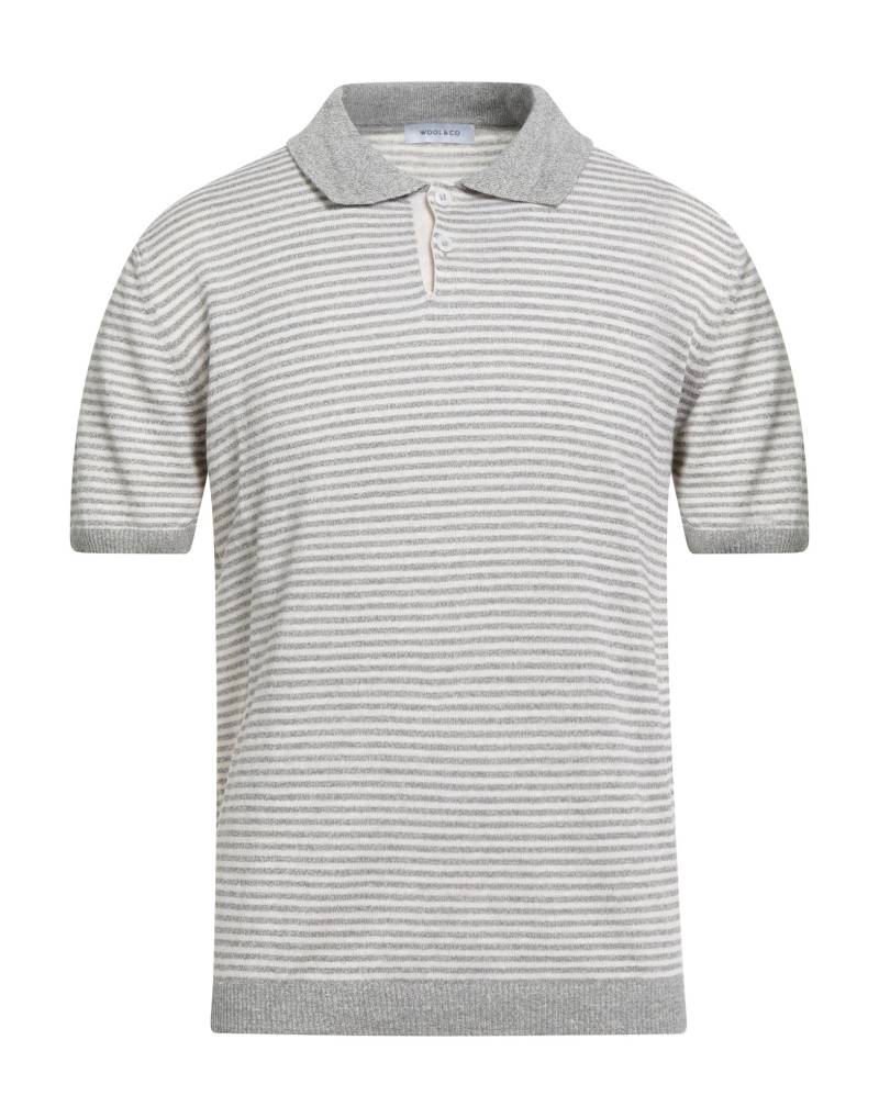 WOOL & CO Pullover Herren Hellgrau von WOOL & CO