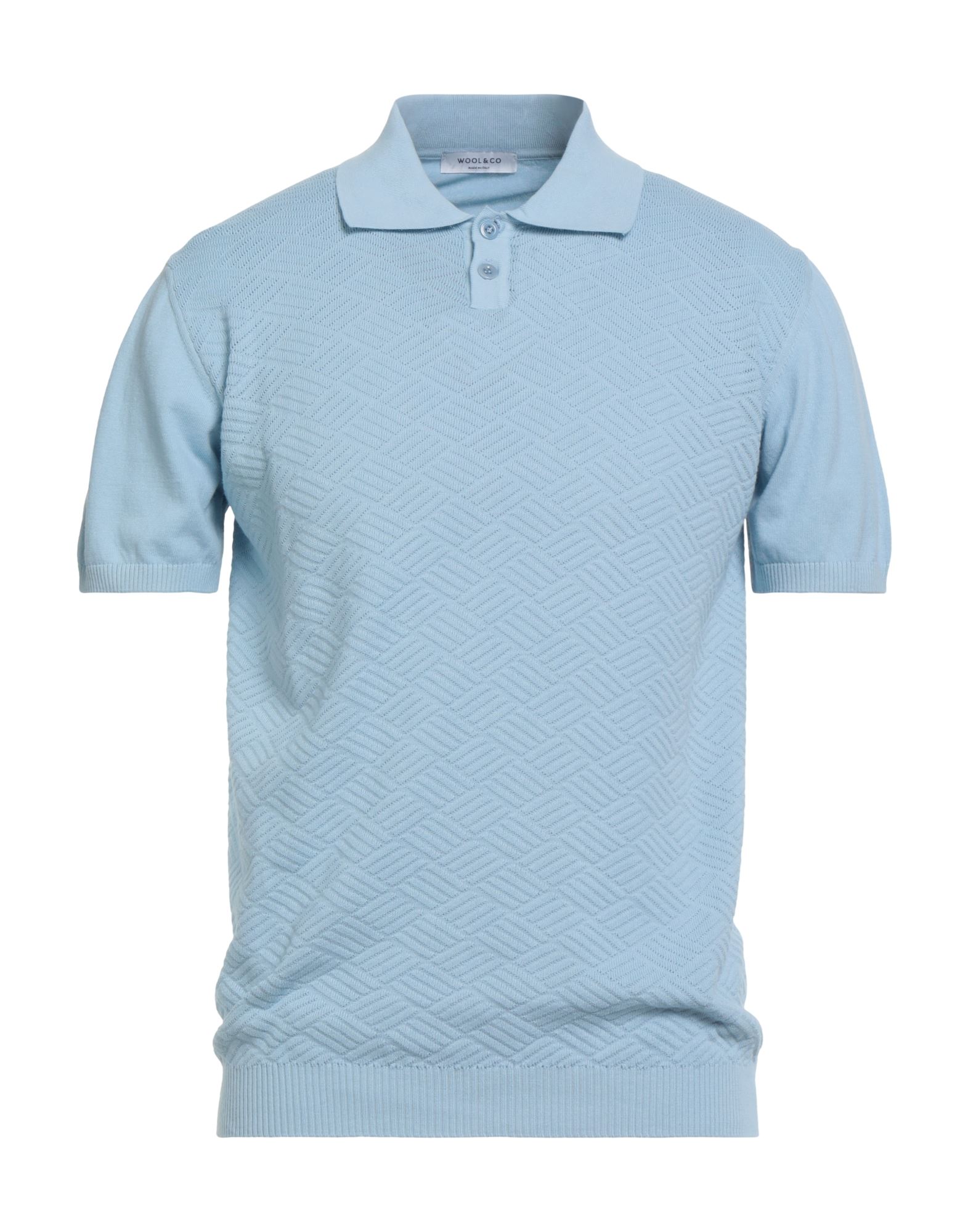 WOOL & CO Pullover Herren Himmelblau von WOOL & CO