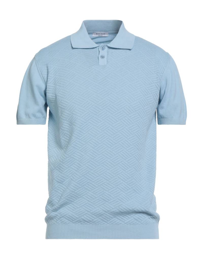 WOOL & CO Pullover Herren Himmelblau von WOOL & CO
