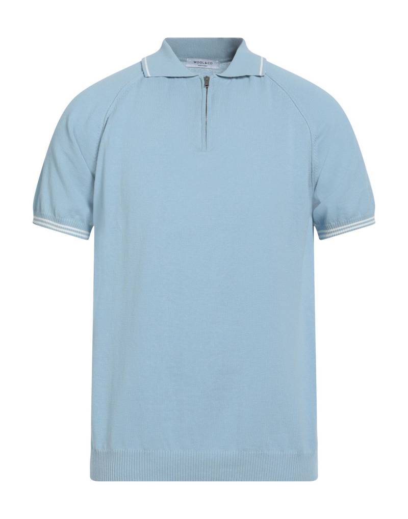WOOL & CO Pullover Herren Himmelblau von WOOL & CO