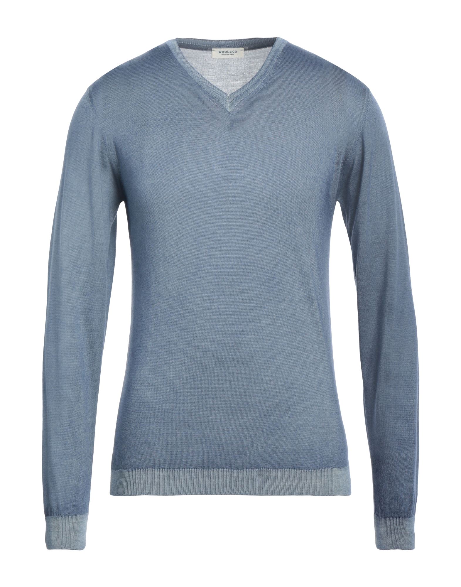 WOOL & CO Pullover Herren Königsblau von WOOL & CO