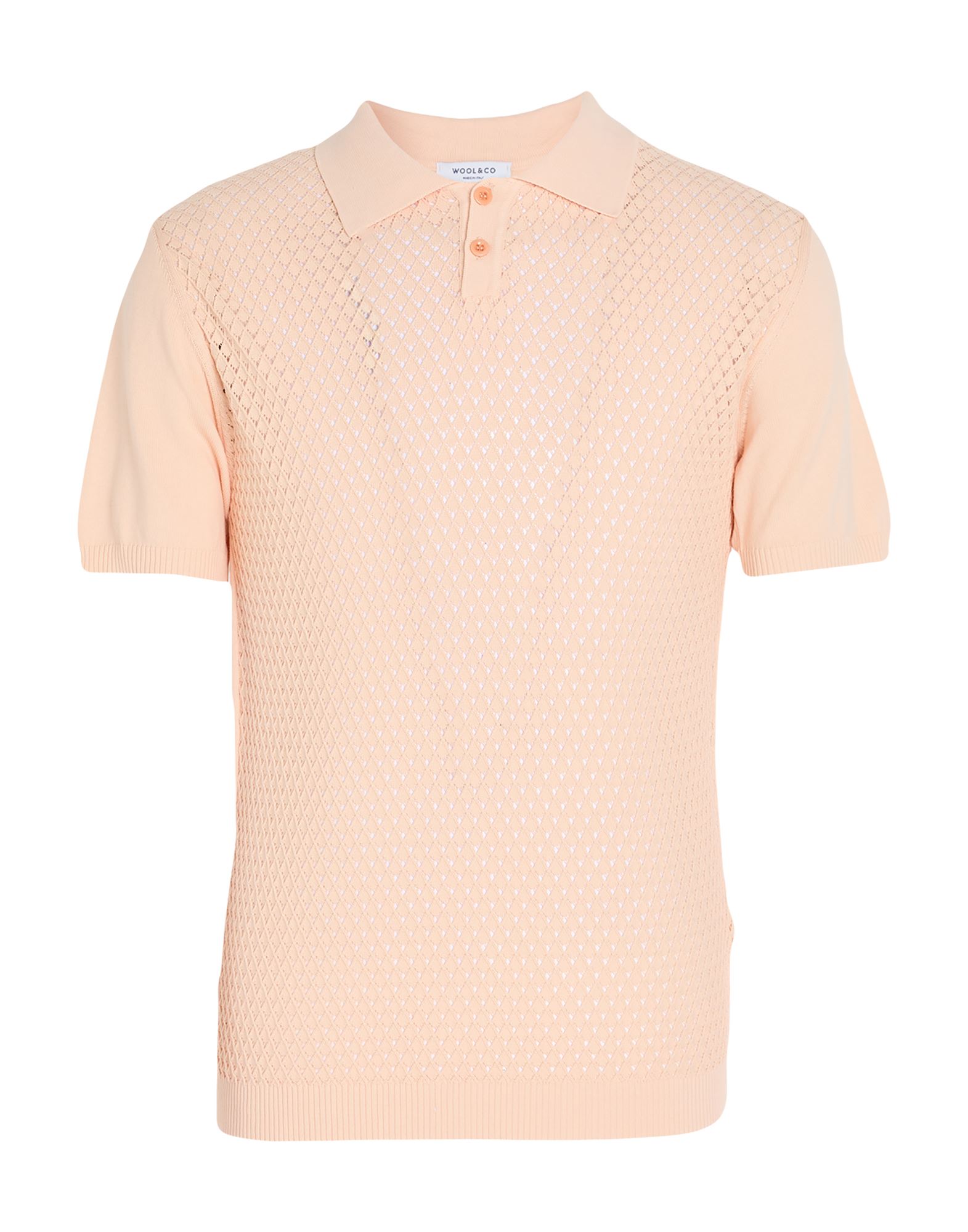 WOOL & CO Pullover Herren Lachs von WOOL & CO