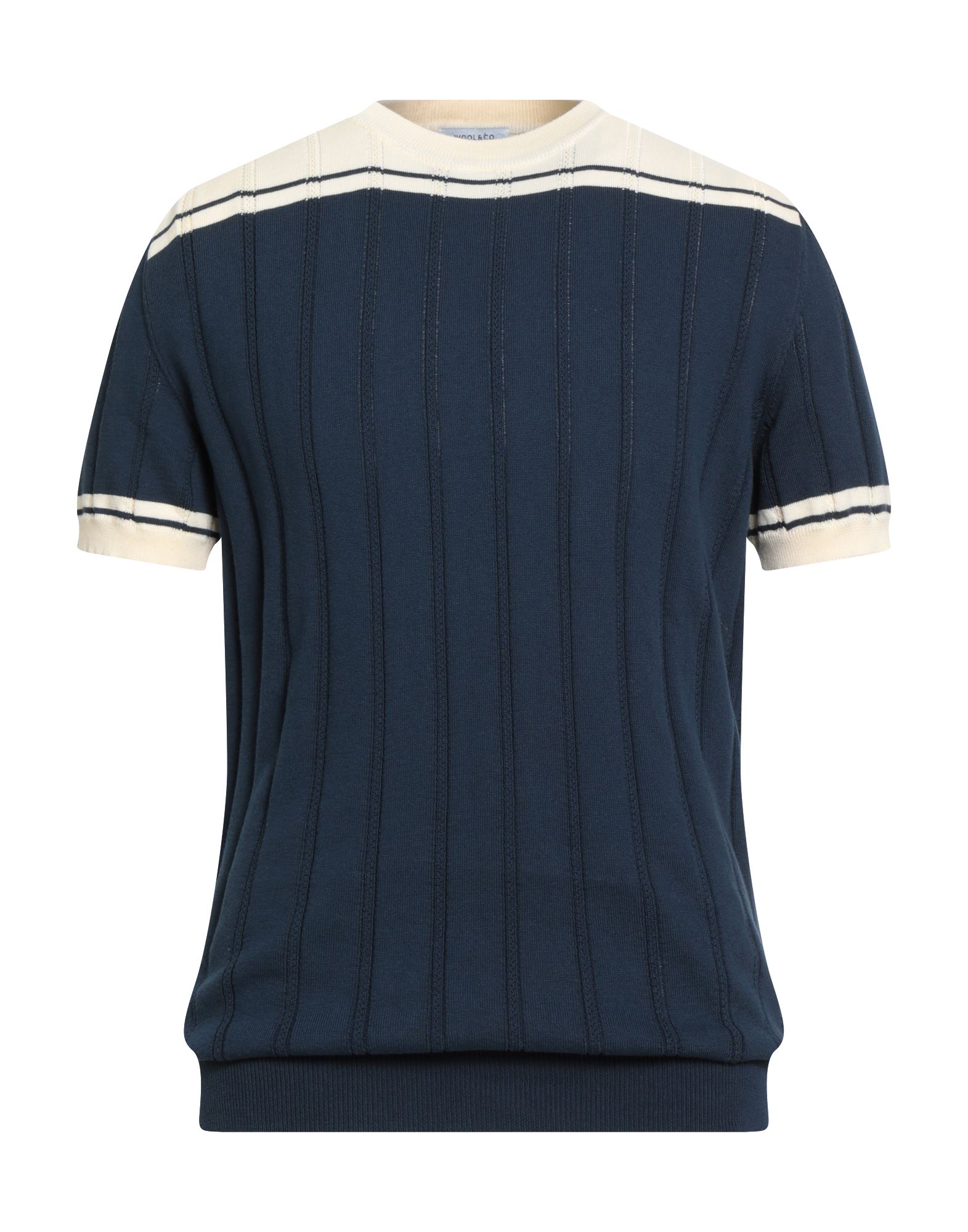 WOOL & CO Pullover Herren Marineblau von WOOL & CO