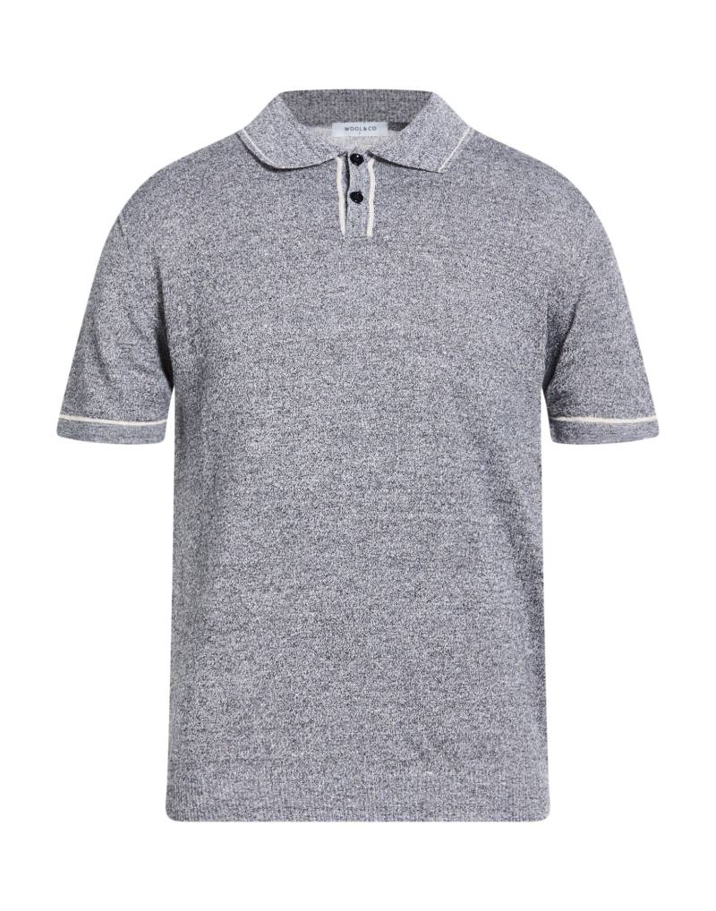 WOOL & CO Pullover Herren Marineblau von WOOL & CO
