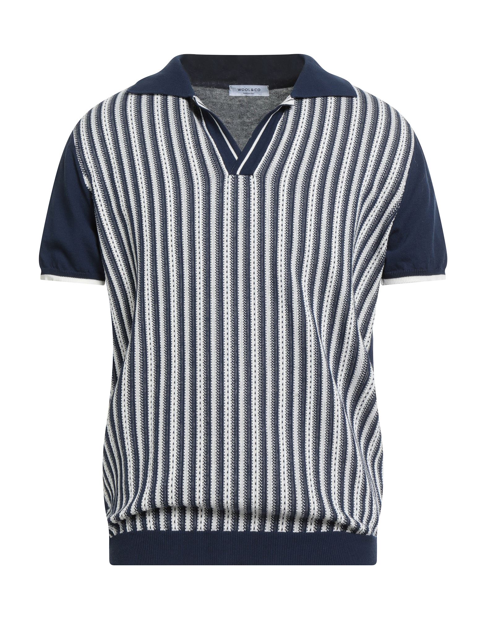 WOOL & CO Pullover Herren Marineblau von WOOL & CO
