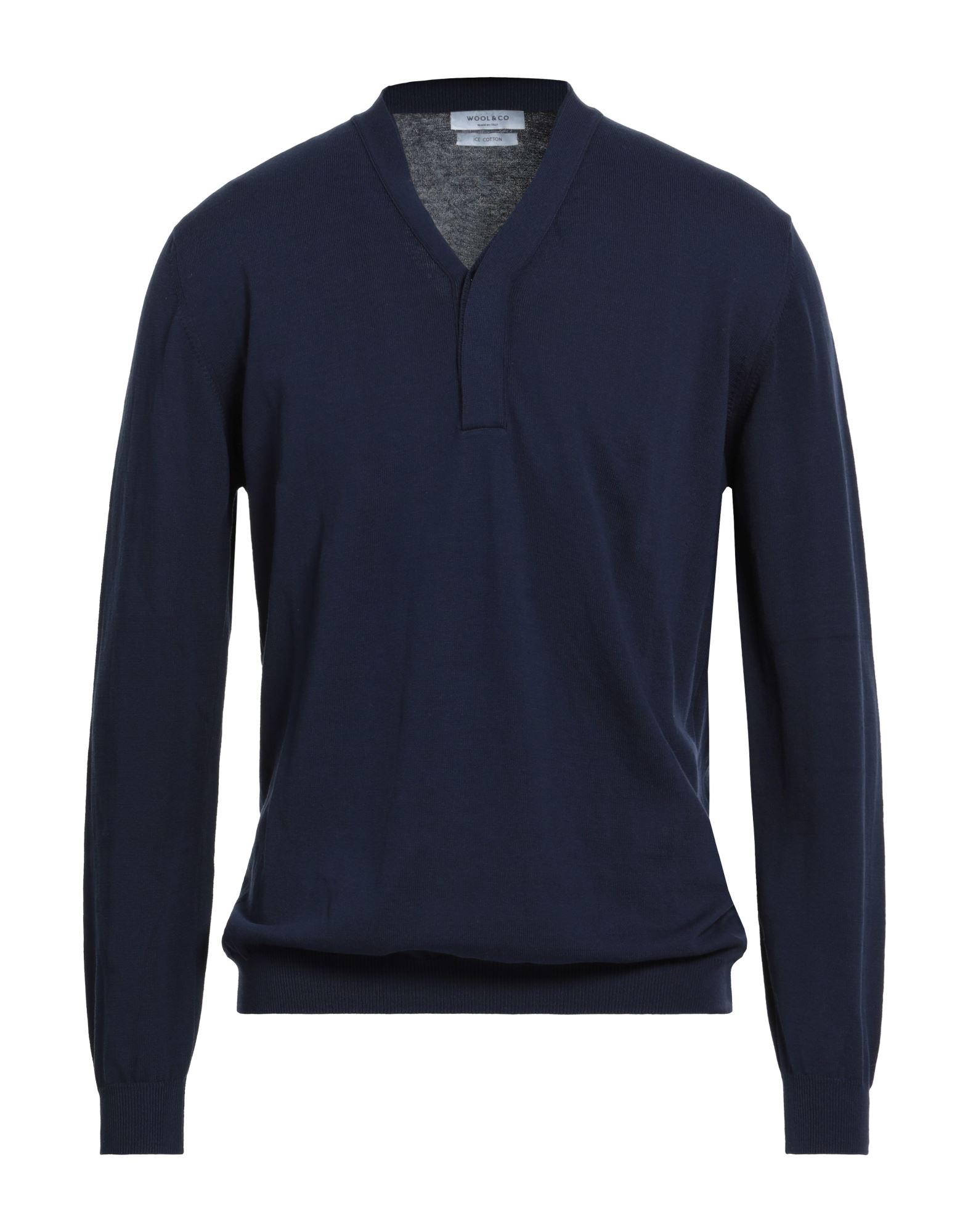 WOOL & CO Pullover Herren Marineblau von WOOL & CO