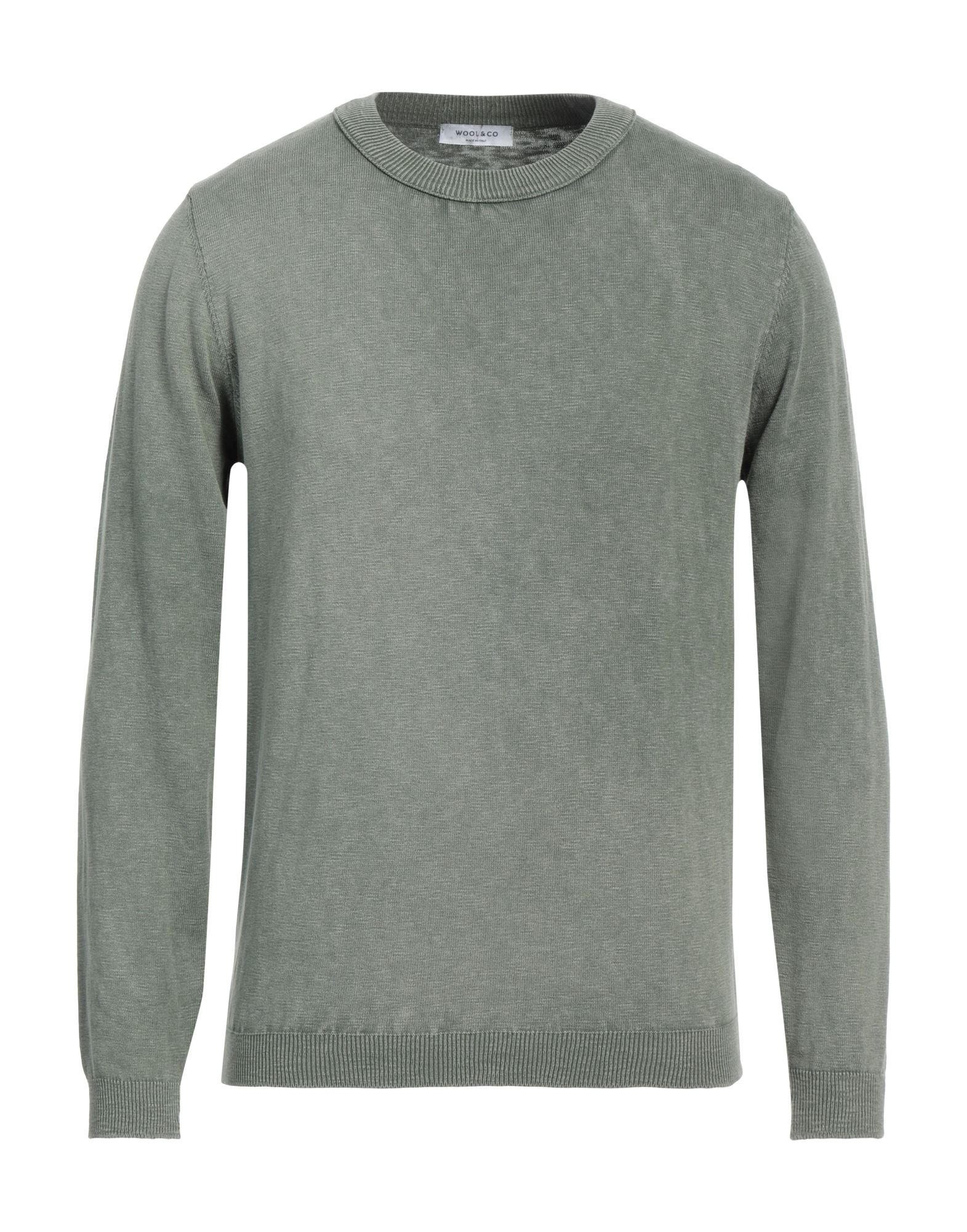 WOOL & CO Pullover Herren Militärgrün von WOOL & CO