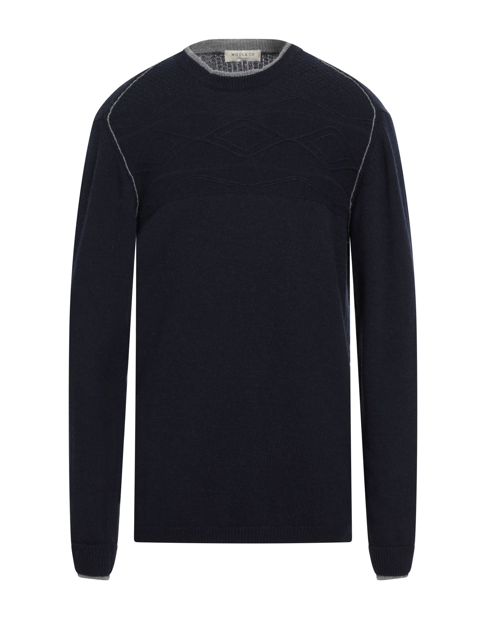 WOOL & CO Pullover Herren Nachtblau von WOOL & CO