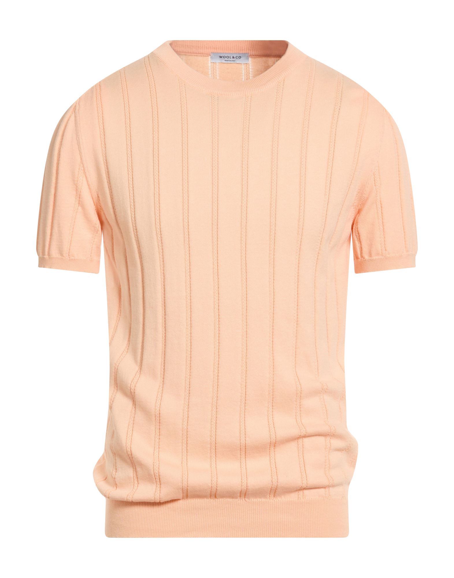 WOOL & CO Pullover Herren Pfirsich von WOOL & CO
