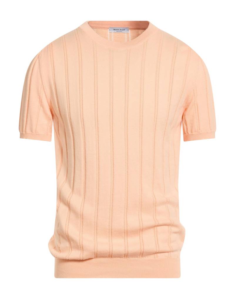 WOOL & CO Pullover Herren Pfirsich von WOOL & CO
